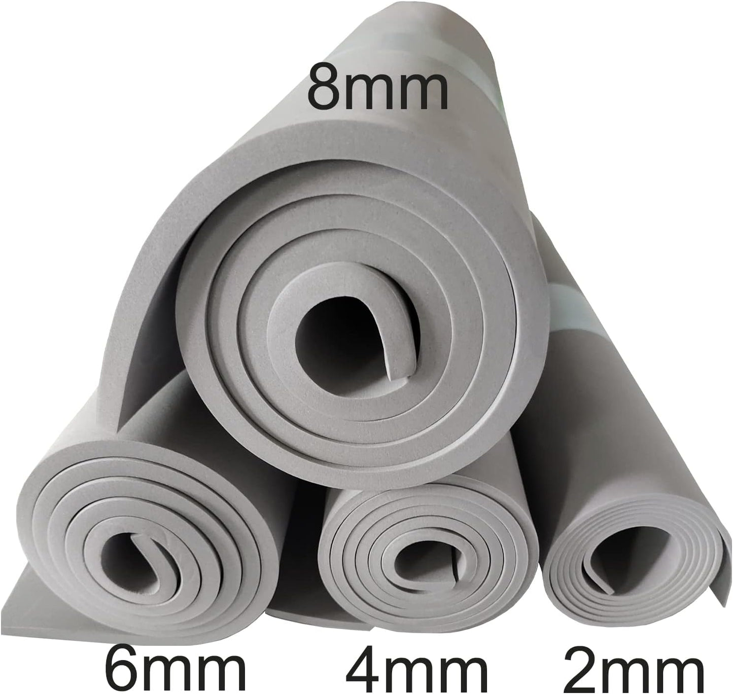 Labzhang Grey EVA Foam Cosplay, 1 Piece of 4mm Craft Foam,Cosplay Foam, 14" x 39" Ultra-high Density 80 kg/m3 EVA Foam Sheets (Grey-4mm)