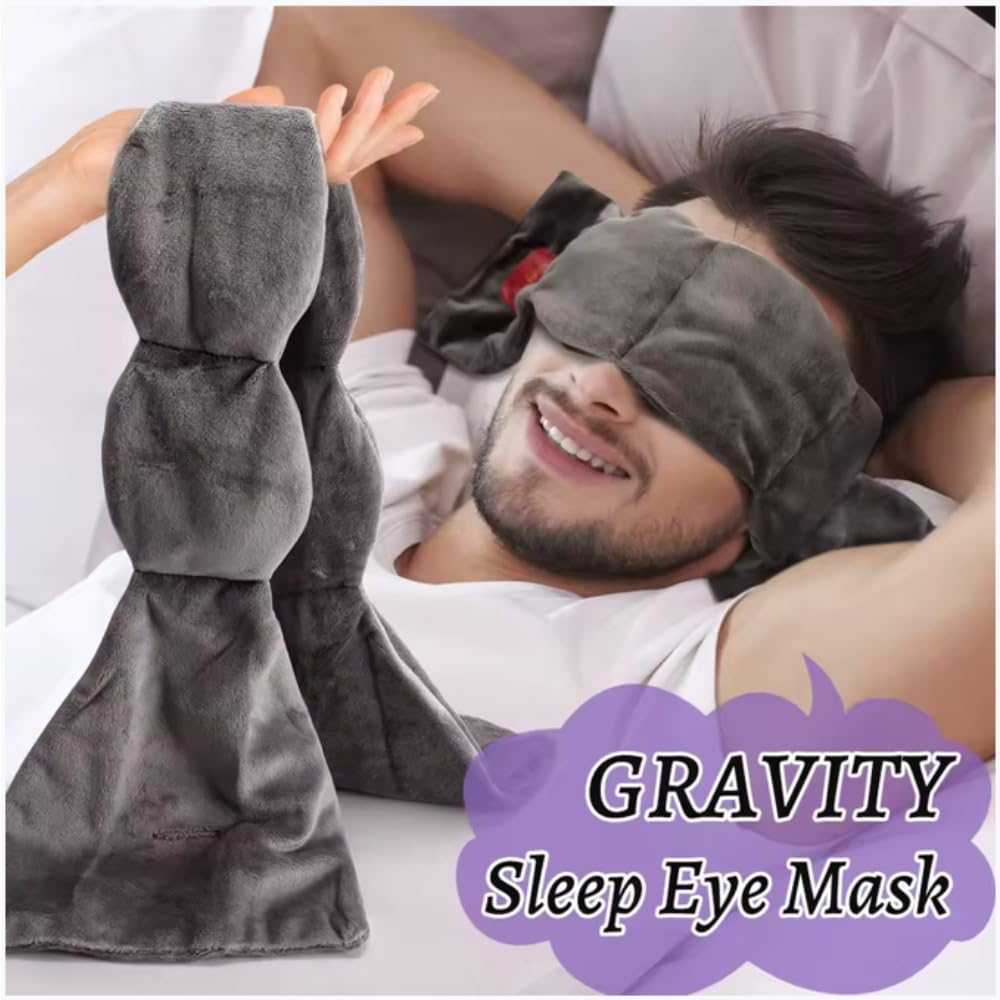 Gentle Sleep Mask, Pressure for Light Blocking & Cooling Comfort, Strap-Free for Side & Back Sleepers