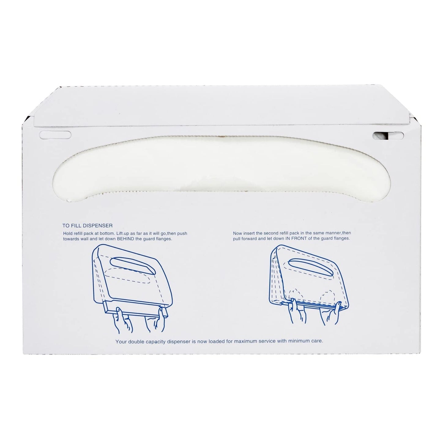 Juvale Toilet Seat Covers - 14 x 16 in, White, 1000 Pcs, 4 Packs of 250 - Disposable Flushable Paper Toilet Liners & Seat Covers for Bathroom & Travel