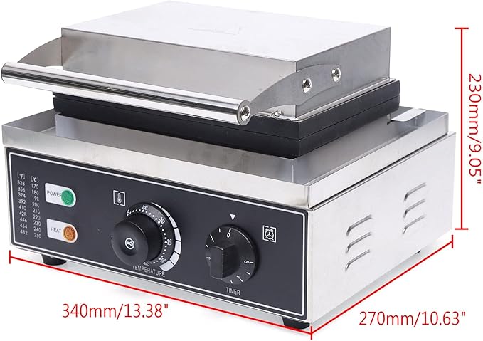 Mini Donut Electric Maker Machine, Nonstick Commercial Doughnut Baker Home Baker Machine, Stainless Steel Makes 12 Doughnuts Countertop Mini Cupcake, Mini-Pie and Quiche, Waffle Maker 1500W (12 Pcs)
