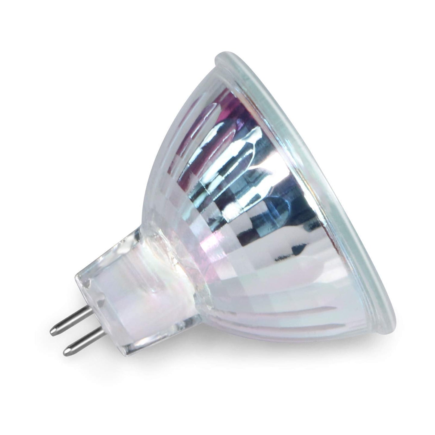 Gmy Mr16 Halogen Bulbs 50W 12V Gu5.3 Warm White Dimmable 6 Pack, Clear Glass Cover, 36° Beam Angle