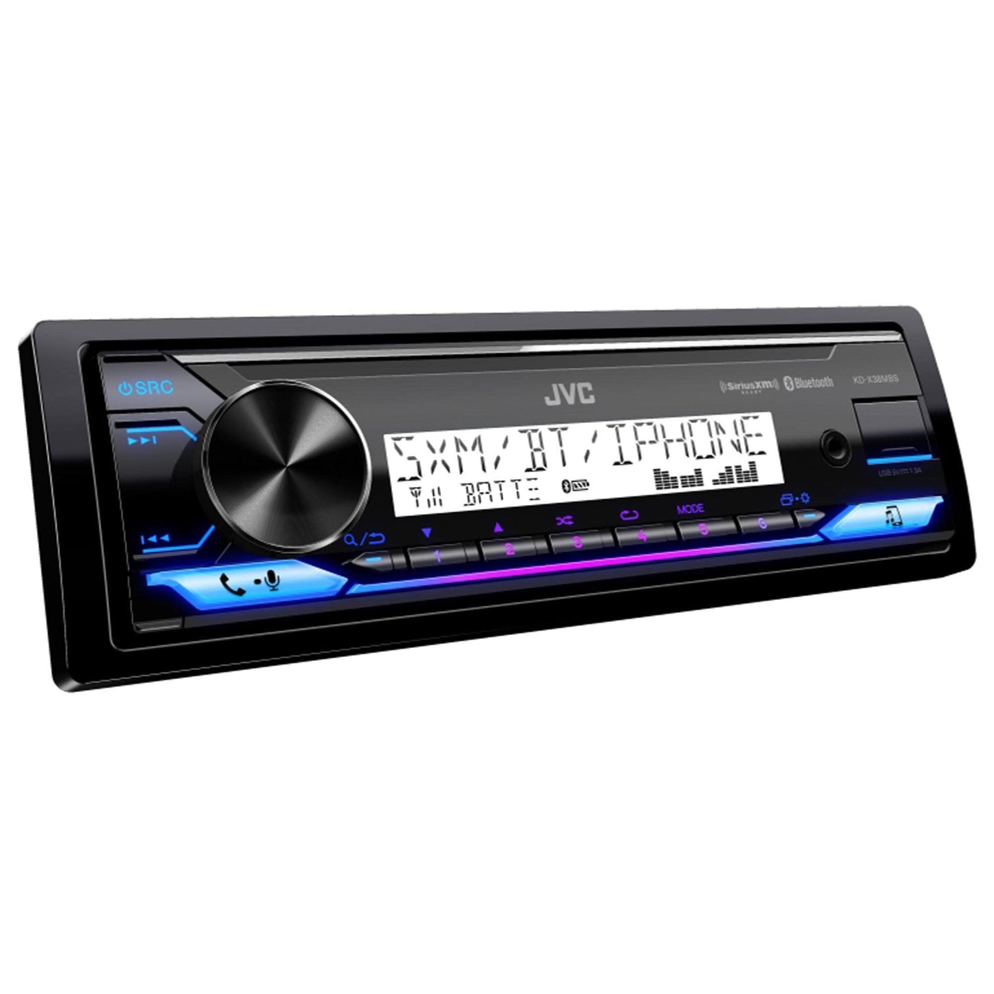 Jvc Kd-X38Mbs Marine/Powersports Radio Receiver Bundled With Sxv300M1 Satellite Radio Receiver With Marine/Rv Antenna