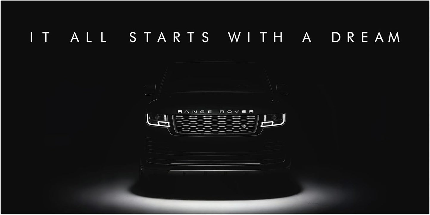 Motivational Wall Art for Office, Super Car Art Canvas, Inspirational Automotive Decor for Range Rover Sportscar Lovers, Motivational Wall Decor for Office and Home, Car Poster (8" x 8" in)