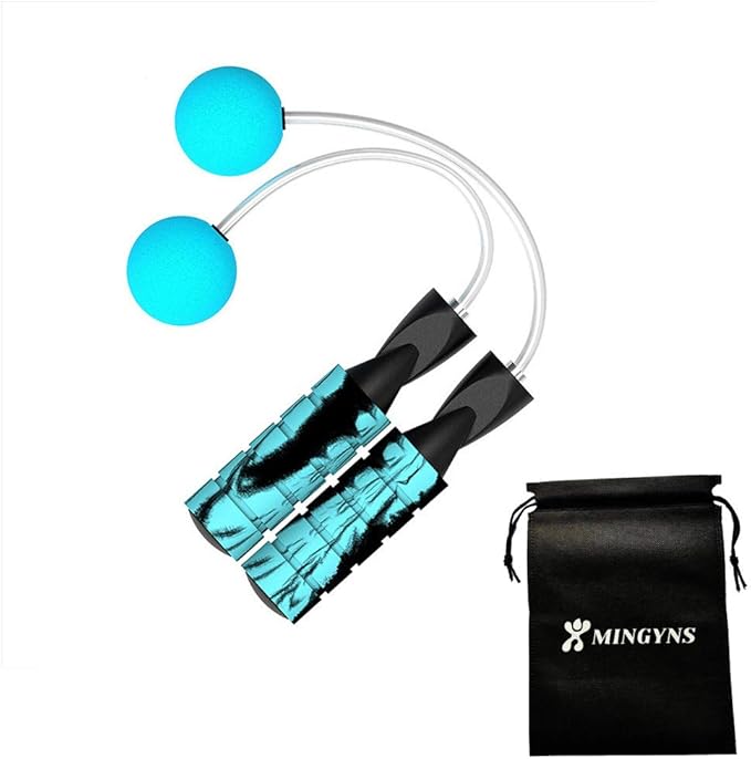 MINGYNS Cordless Jump Rope,Ropeless Skipping Rope Fits All Skill Level Wireless Jumping Rope for Staying Fit Weight Loss a...