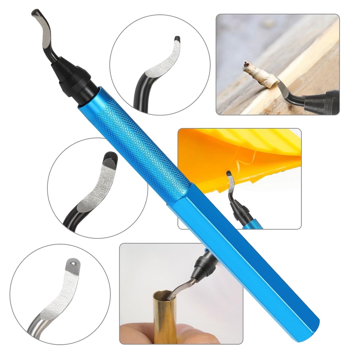 VASTOOLS Deburring Tool for 3D Printer,18pcs,10pc Multiuse Blades Removing Burr,6Pcs Needle File,Micro Wire Cutter for 3D Print, Plastic Models
