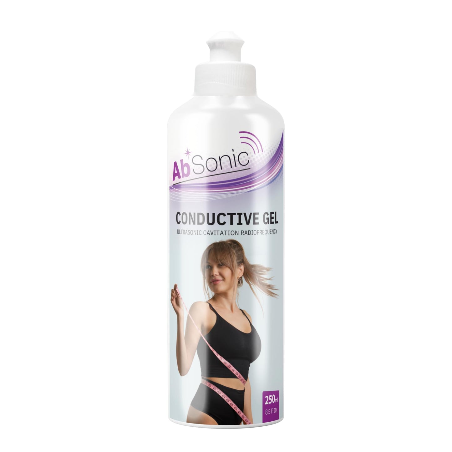 Absonic Conductive Gel for Body Devices: Cavitation, Radiofrequency, Body Sculpting Devices - Paraben-Free, 1-Pack