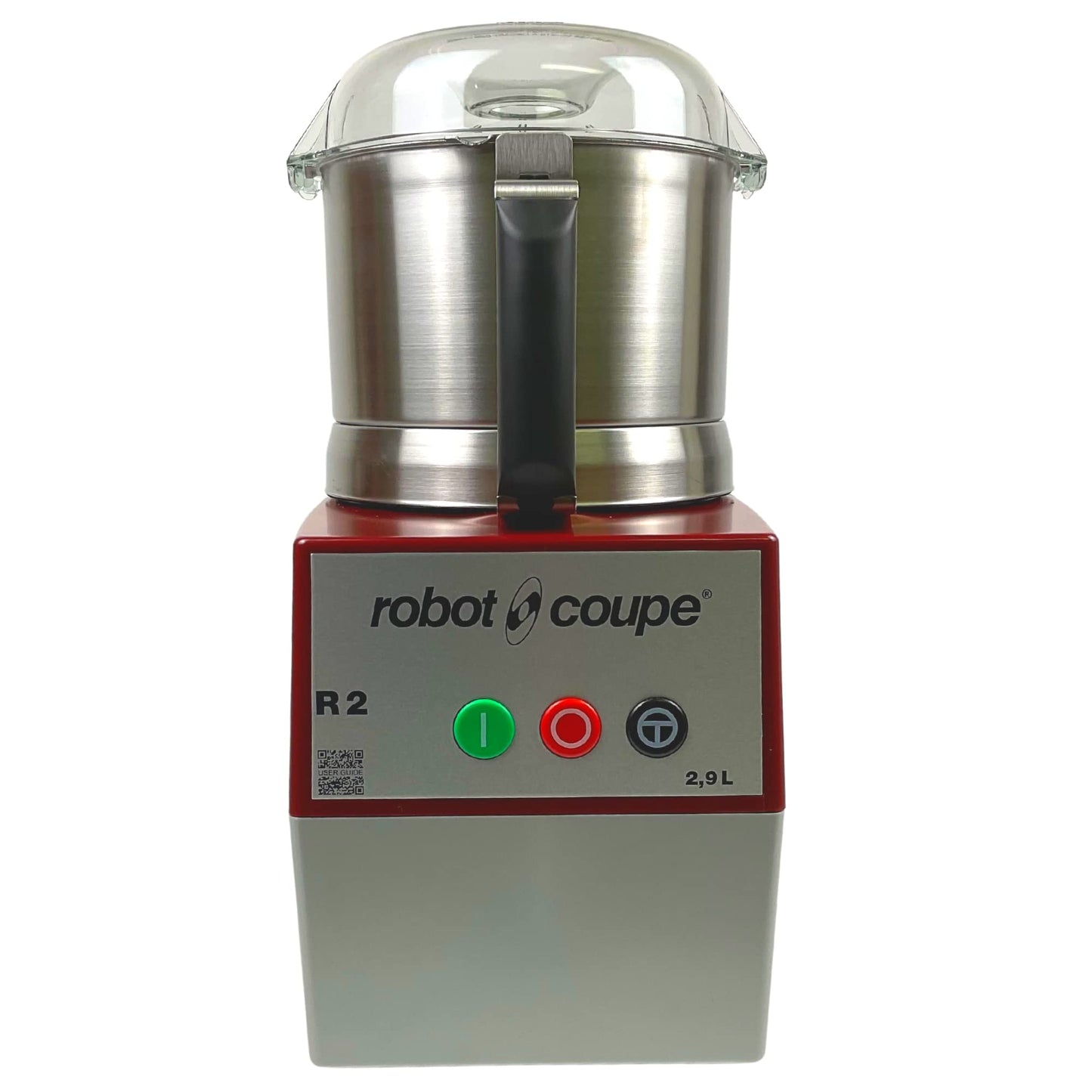 Robot Coupe R2B Ultra B 2.9 Liter Commercial Cutter Mixer Food Processor with Stainless Steel Bowl, 120v, 1 HP, Single Speed, Smooth “S” Blade, Grey, Professional Food Processor for Restaurants