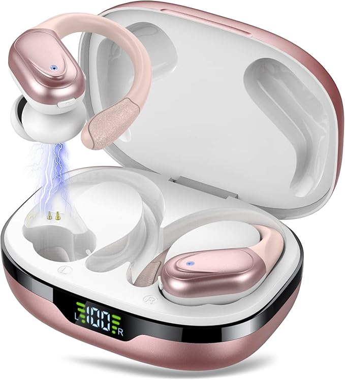 Ear buds Wireless Earbuds Bluetooth 5.3 Headphones 60hrs Playtime with Digital Display Sports Wireless Headphones with Ear...