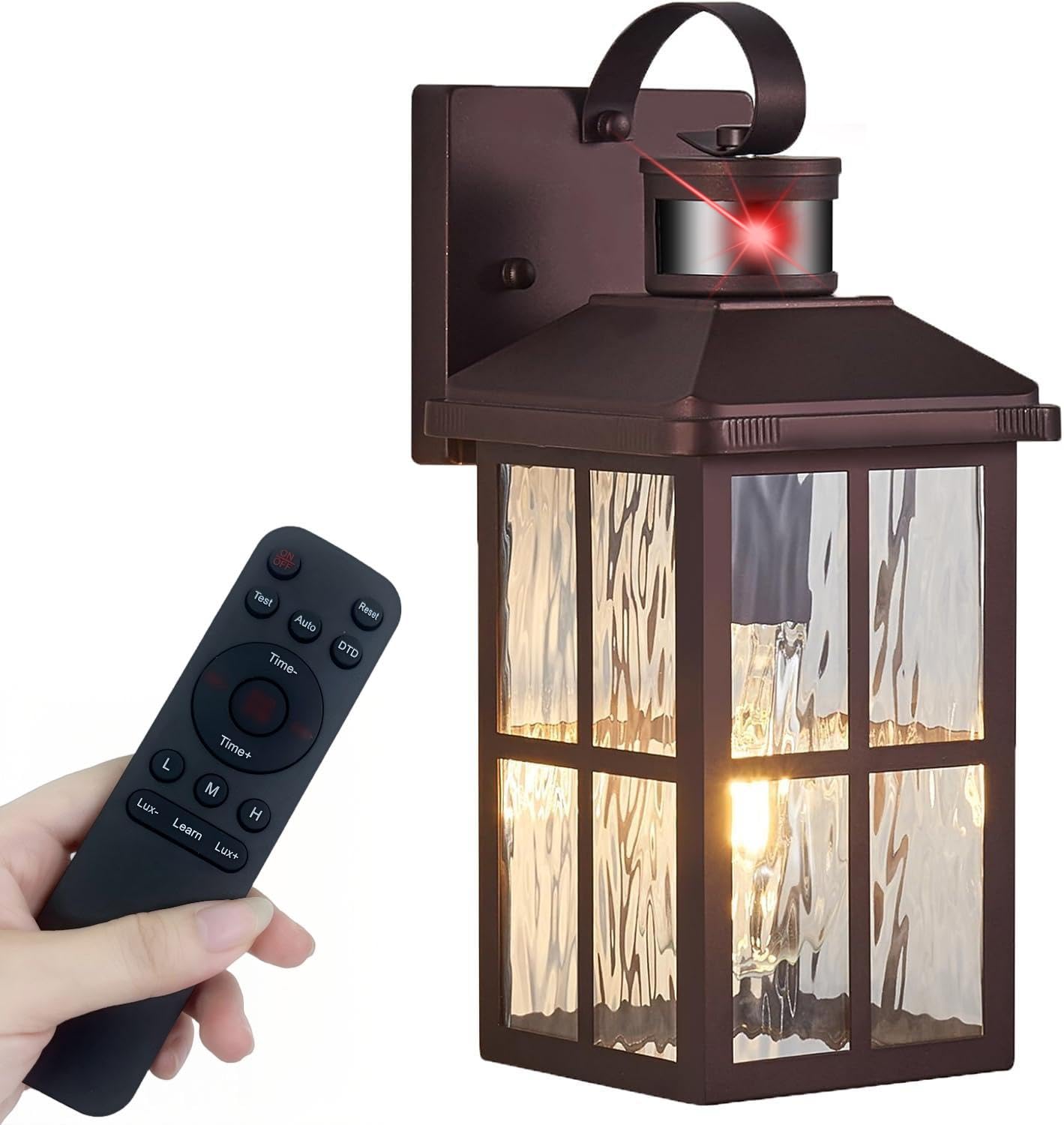 Porch Lights Outdoor With Remote Control: Motion Sensor Exterior Lighting Fixtures Intelligent 4 Lighting Modes Outdoor Wall Lights Sconce Lights For House Patio Front Door Garage