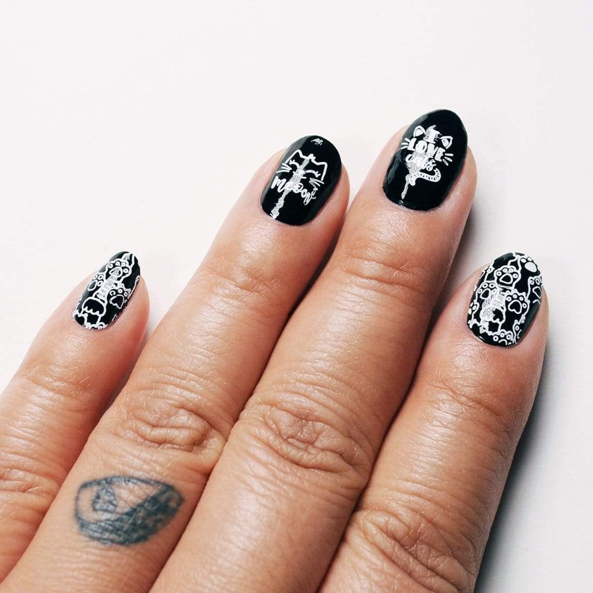 Maniology On the Prowl Nail Stamping Starter Kit | Cat-Themed Nail Art, Playful Kittens, Paw Prints & Whisker Designs DIY Manicu
