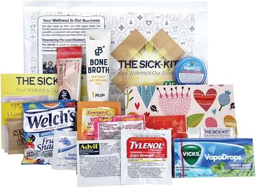 THE SICK-KIT - 15+ Feel Better Essentials for Cold, Flu, Sick Days, Quarantine & Surgery Recovery - The Original Wellness ...