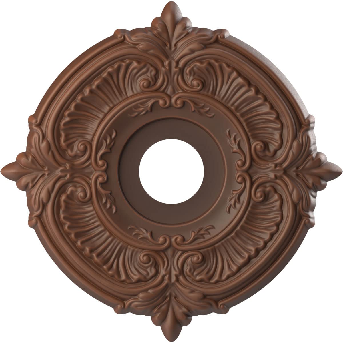 Ekena Millwork Cmp16Atdru Attica Thermoformed Pvc Ceiling Medallion (Fits Canopies Up To 5 5/8), 16Od X 3 1/2Id X 1P, Universal
