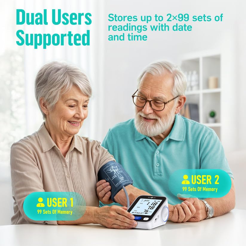 RunStar Upper Arm Blood Pressure Monitor with Wide Range Cuff (8.6'' -16.5'') for Home Use FSA&HSA Eligible, Automatic Dig...