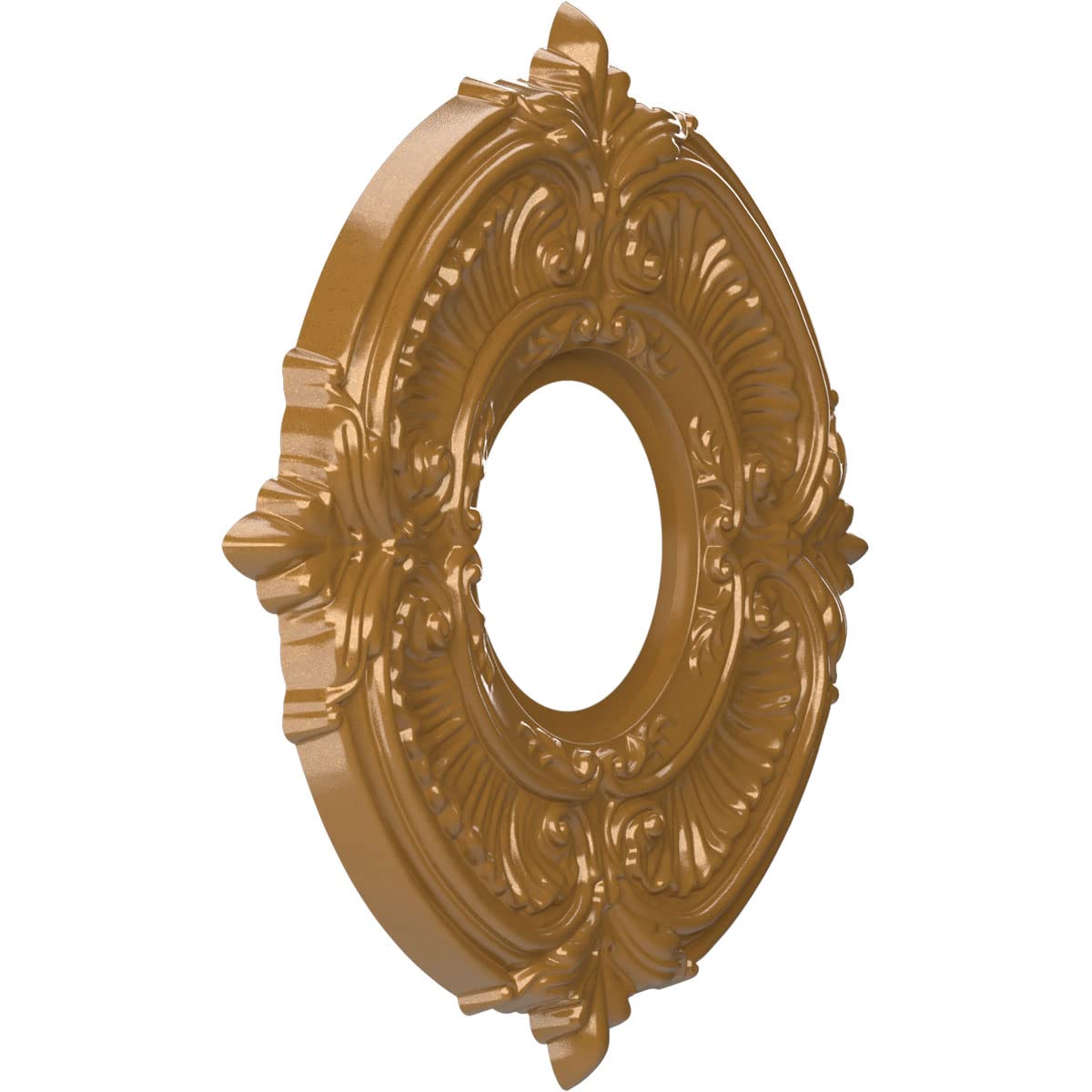 Ekena Millwork Cmp10Atdvg Attica Thermoformed Pvc Ceiling Medallion (Fits Canopies Up To 4 1/8), 10Od X 3 1/2Id X 3/4P, Universa