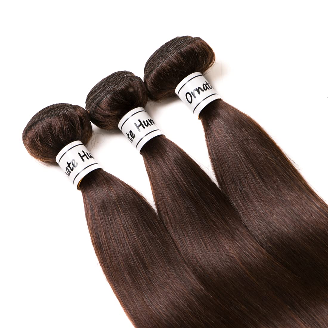 Dark Brown Bundles Human Hair 3 Pieces Brazilian Body Wave Hair Extension Virgin Hair 100% Human Hair Double Weft Weave Bundles