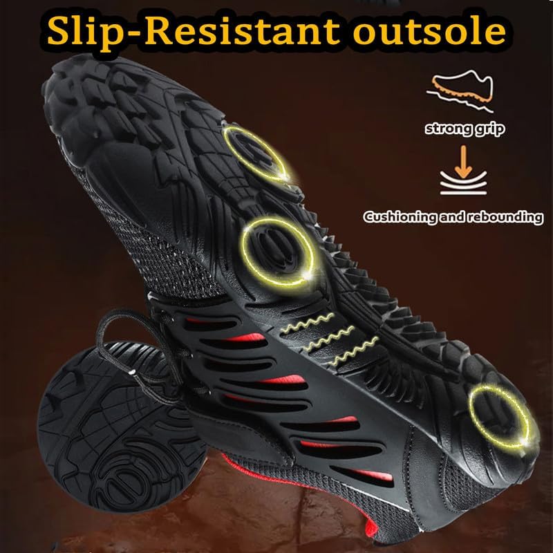 MIFAWA Barefoot Shoes Men Wide Toe Box Zero Drop Water Shoes Men for Gym Workout Minimalist Weightlifting Cross-Trainer Ru...