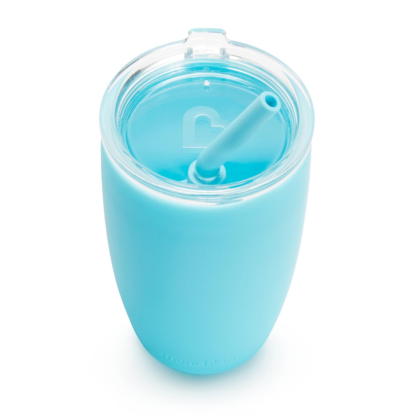 Munchkin® Simple Clean™ Toddler Sippy Cup Tumbler with Easy Clean Straw, 10 Ounce, 2 Pack, Blue/Green