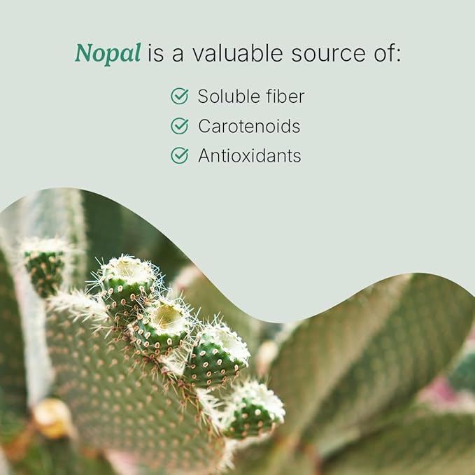 Santo Remedio Nopal Chia, Prickly Pear Cactus and Chia Powder Dietary Supplement, Clinically Proven Ingredients, Gluten Free, Non-GMO, No Added Sugar, 120 Capsules, 60 Servings Per Container