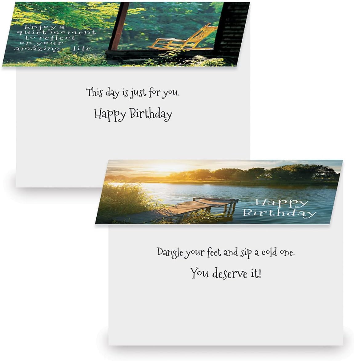 Current Scenic Birthday Greeting Cards Value Pack - Set of 20, 10 Unique Designs, Large 5 x 7 Inch Cards, Sentiments Inside, Envelopes Included