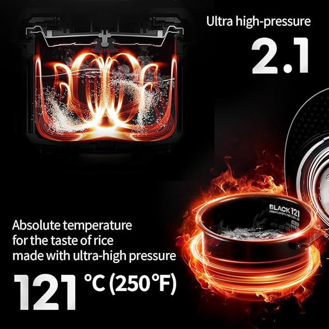CUCHEN CRT-RPK0640IUS 6 CUP (1.2 quarts): 6 person serving | Expertly Crafted for Multi Grain Cooking |2.1 Ultra High-Pressure Induction Heating IH Rice Cooker | Full Stainless Power Lock System | Auto Steam Clean | Voice Guide | Made in Korea