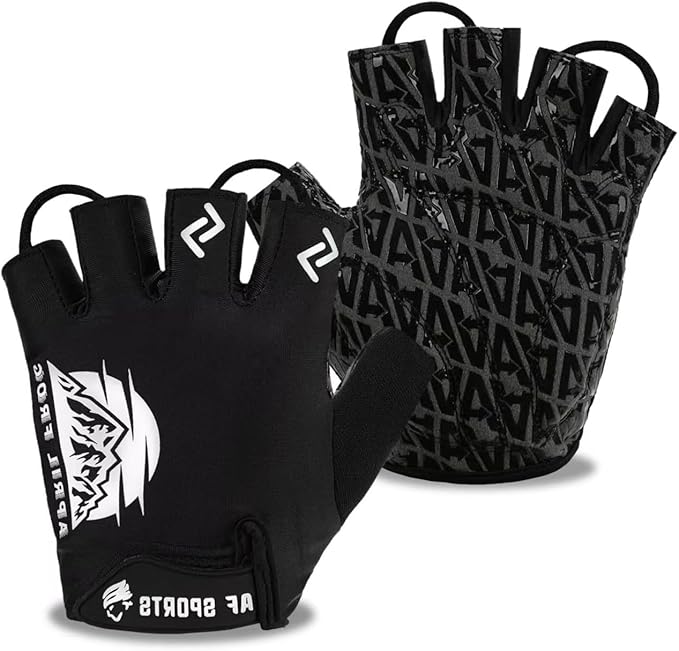 Aprilfrog Bike Cycling Sports Gloves: Half Finger Bicycle Gloves for Men Women with 5MM Gel Pad - Anti-Slip Exercise Worko...