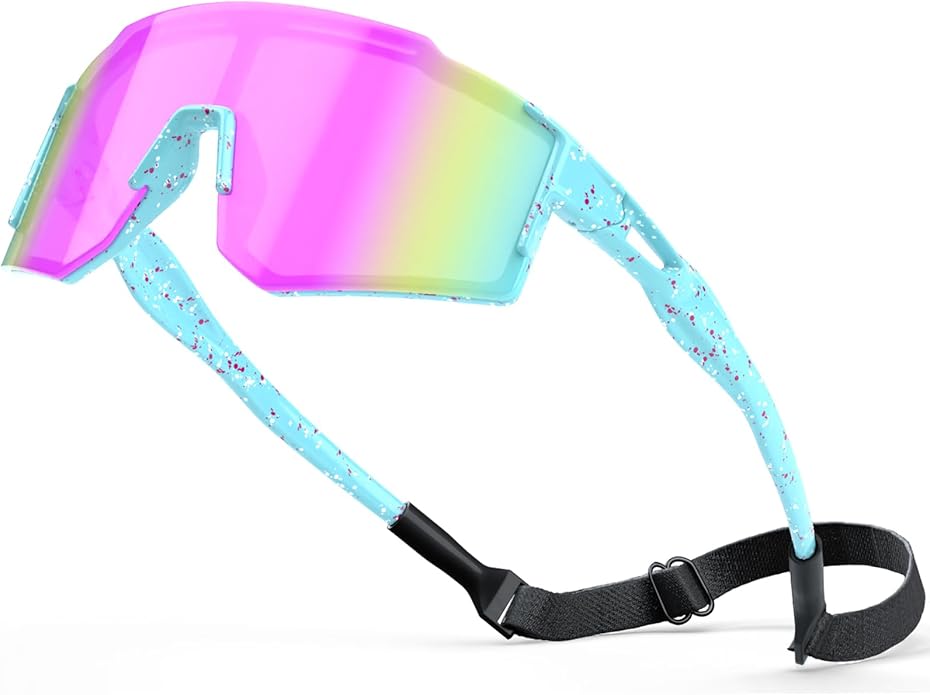 CMBJJU Kids Sunglasses,Youth Baseball Glasses for Boys Girls Age 6-14,Sports UV Protection Goggles