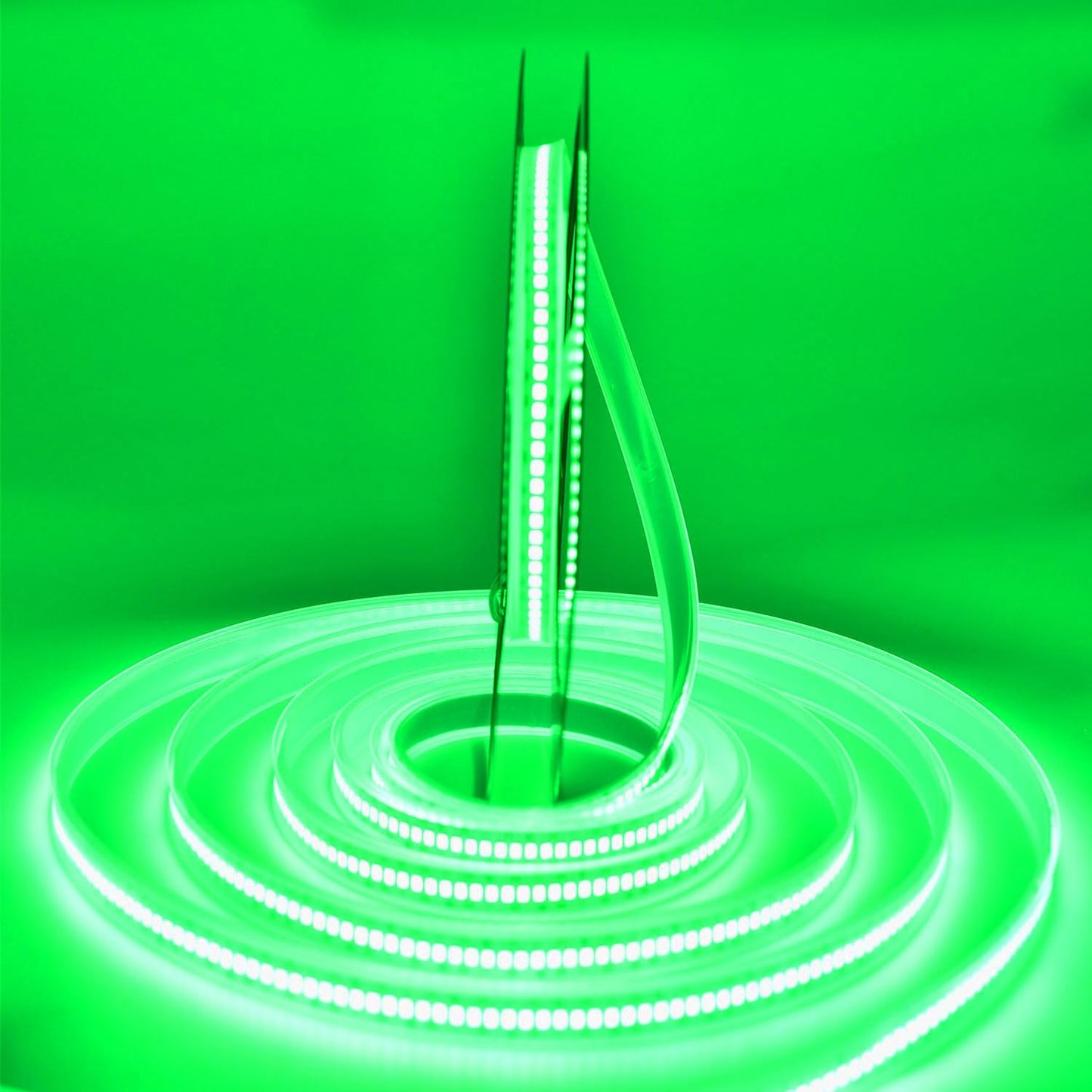 Suyooulin Led Strip Lights, 16.4Ft Smd 2835, 1200 Leds, Dc12V, Waterproof Ip67, 26000Lm Bright Green, Model