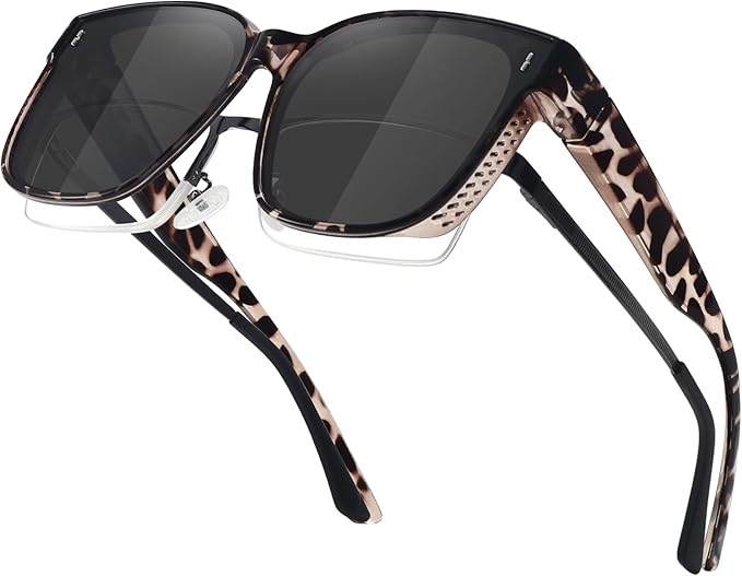 MEETSUN Oversized Fit Over Glasses Sunglasses for Women Trendy Large Square Polarized Sun Glasses for Driving