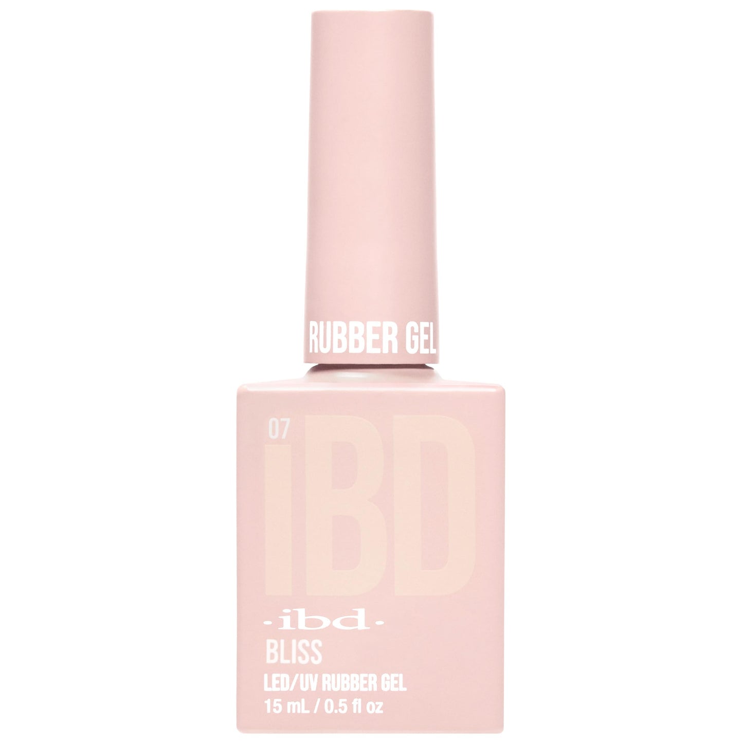 IBD Rubber Gel Polish - Bliss, LED/UV Soak Off Builder Gel for Nails, Strengthening Base Coat for Nail Polish & Extensions, 0.5