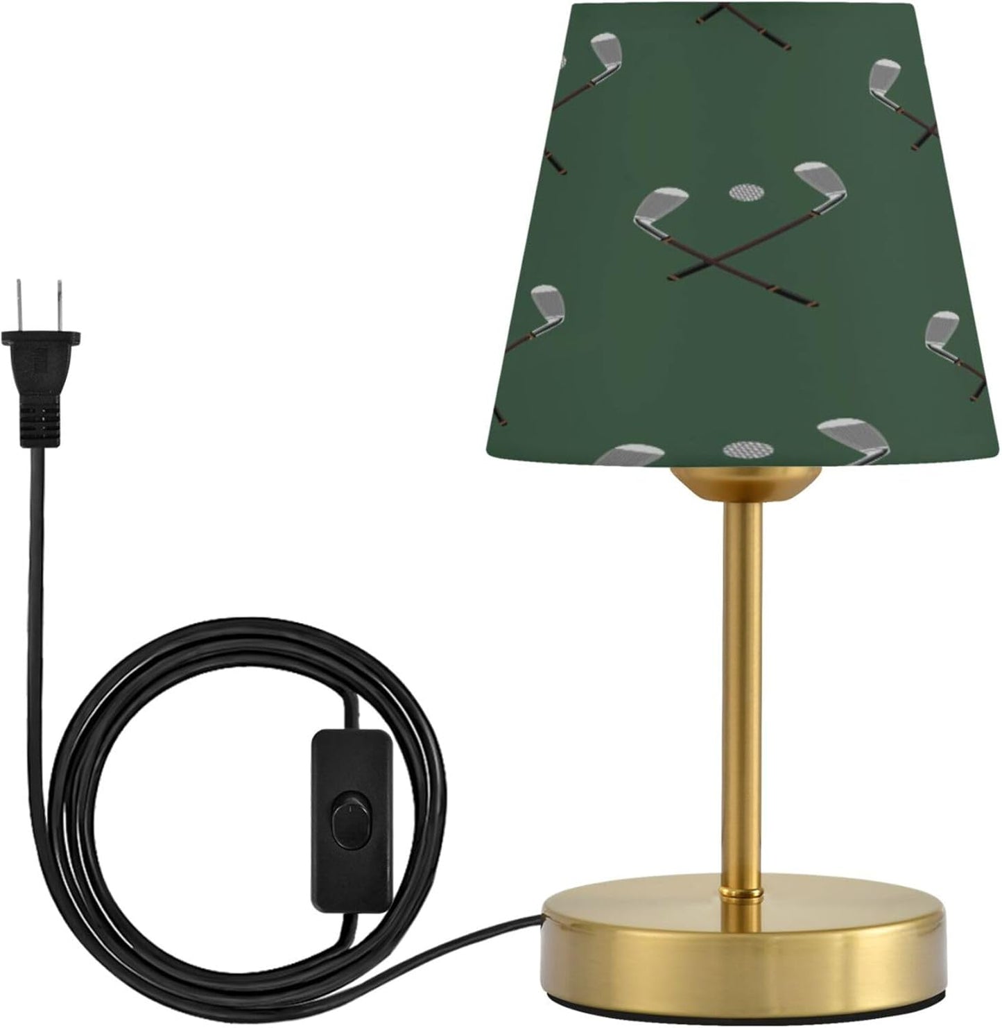 Sport Golf Club Ball Dimmable Table Lamp Night Light Bedroom Lamps for Nightstand Living Room Dorm Home Office Desk, LED Bulb Included, M