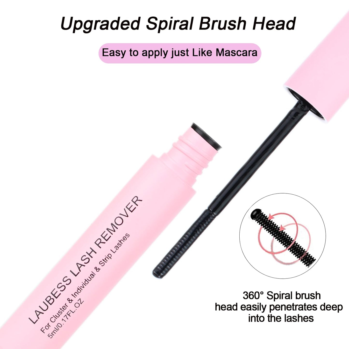 Lash Glue for Eyelash Clusters 3-in-1 Lash Remover for Lash Extensions Eyelash Glue Remover Lash Bond and Seal Waterproof DIY Ey