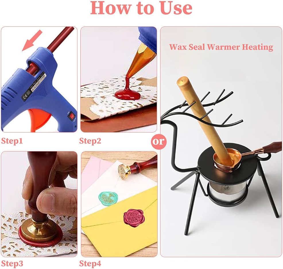 Wax Seal Sticks, Afobby 15 Pieces Glue Gun Sealing Wax Sticks for Wax Seal Stamp, Red Orange Wax Sealing Sticks for Wedding Invitations, Cards, Envelopes