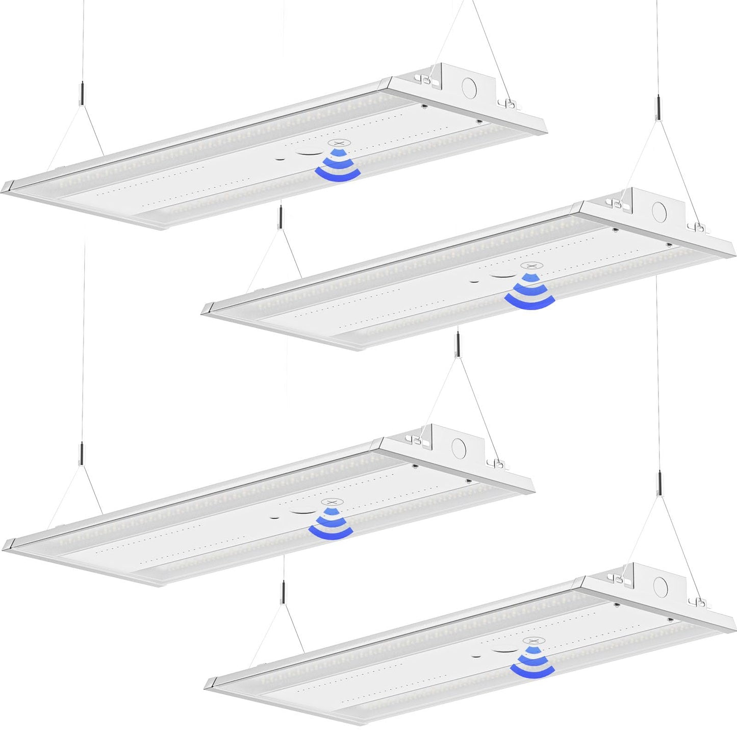 G Gjia Led Linear High Bay Light 4-Pack  210W 31500Lm 0-10V Dimmable 5000K Daylight  Adjustable High Bay Led Shop Lights Lighting Fixtures For Garage Warehouse Workshop  Ul