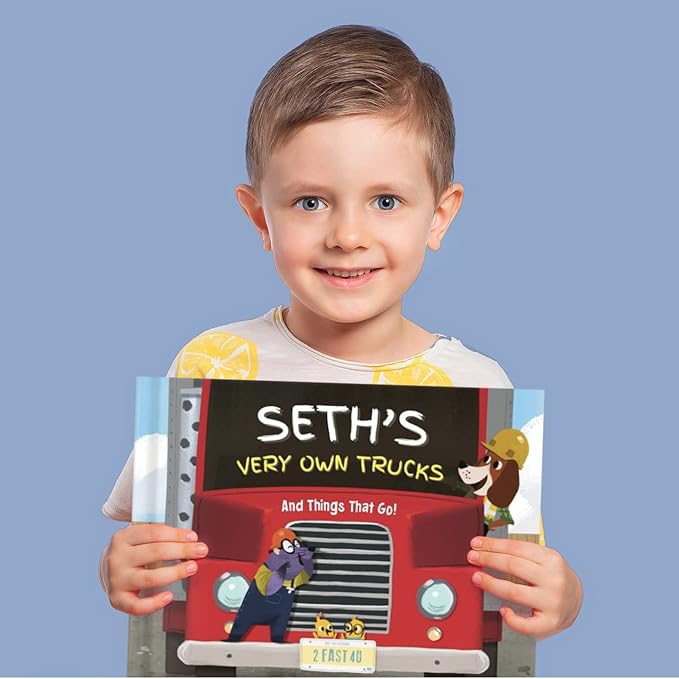 My Very Own Trucks - Personalized Children's Story with Ornament | 9" x 11" | I See Me!