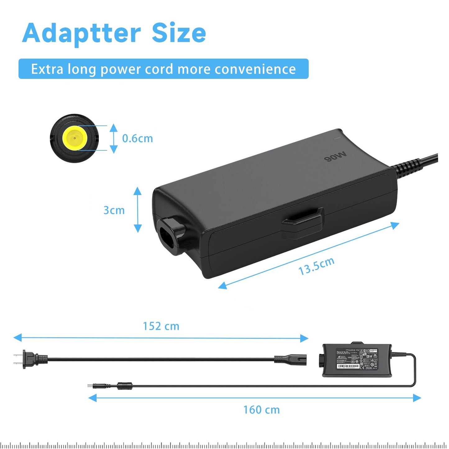 HHZ 90W AC Adapter Compatible with ResMed ST ST-A CPAP Airsense Aircurve 10 ASV VAuto S10 Autoset Elite Power Cord Supply Adapter 37001 37344 Charger