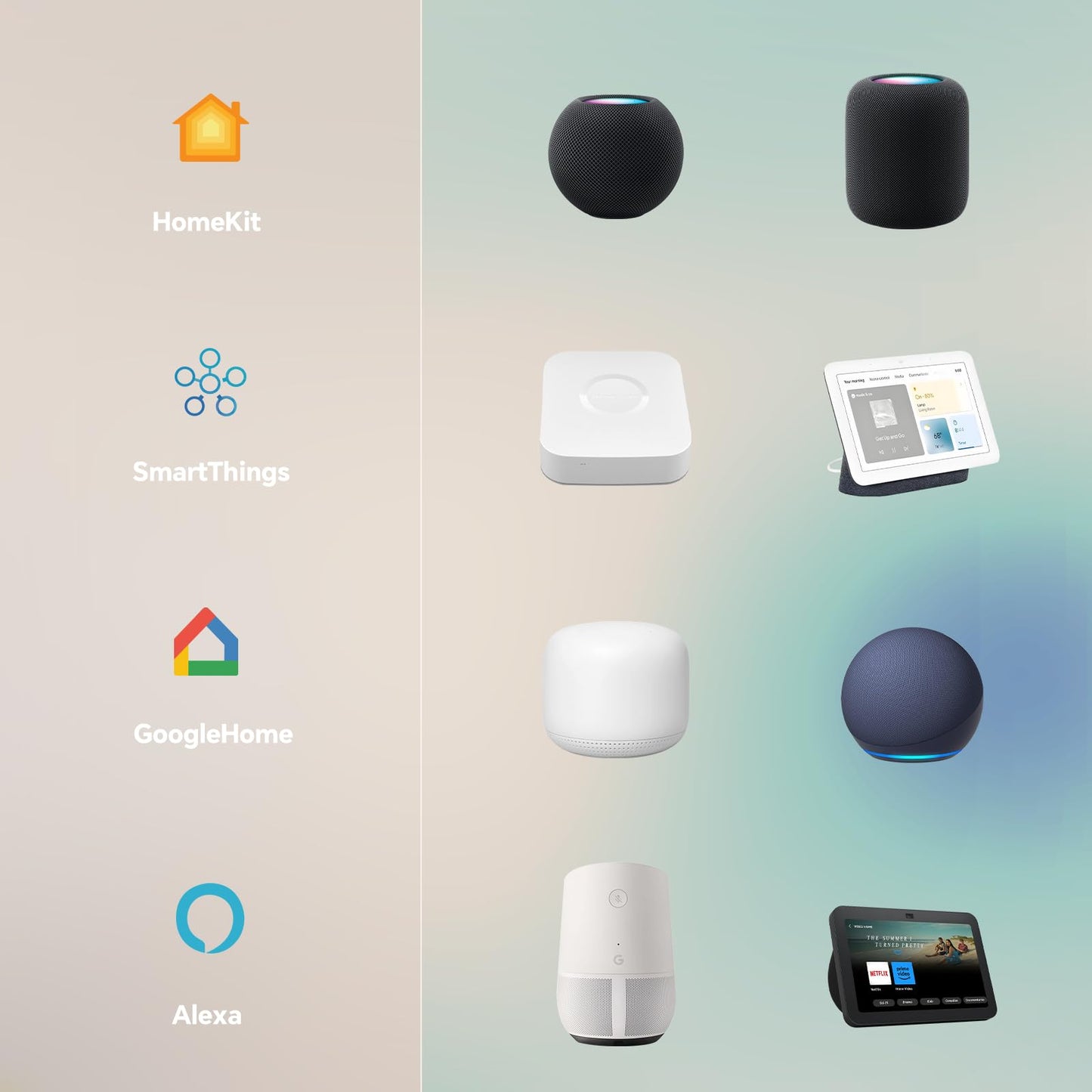 SKY ANGLE LED Smart Ceiling Light - Dimmable, Voice Control, Remote, Metal, Alexa/Black, Model JCF-SL9031-hei