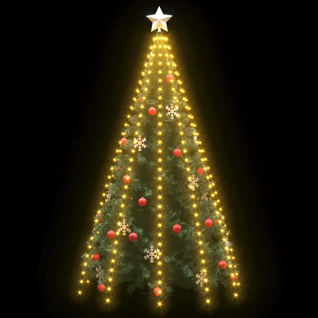 vidaXL Christmas Tree Light 300 LED Warm White Waterfall Lights Model 51281 Indoor/Outdoor Decor