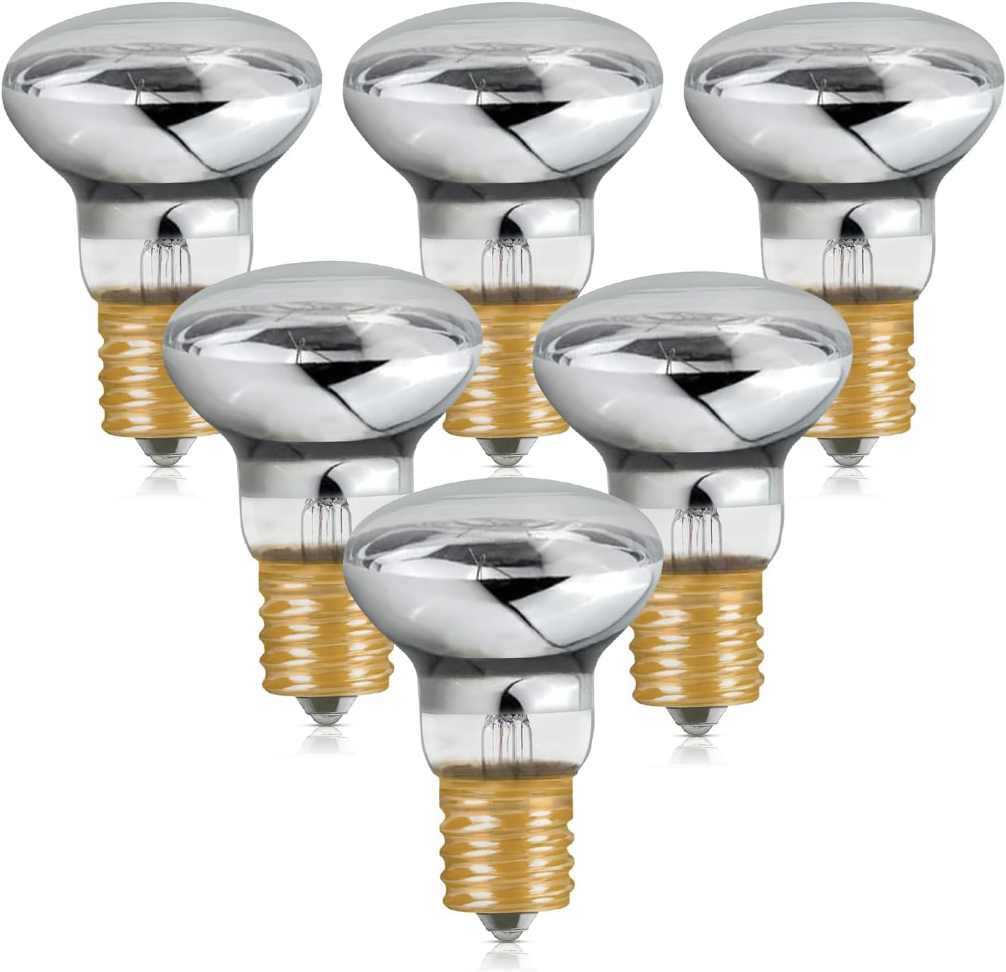 SerBion Lava Lamp Bulb, R39 E17 Reflector Type Bulb for Lava and Glitter Lamps, High-Output Heat 120V 30W Replacement Bulb with Dimmable, 2700K Warm White, 6000+Hours Long-Lasting Pack of 6