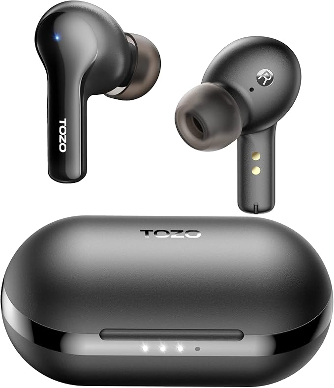 TOZO A2 Mini Wireless Earbuds Bluetooth 5.3 in Ear Light-Weight Headphones Built-in Microphone, IPX5 Waterproof, Immersive...
