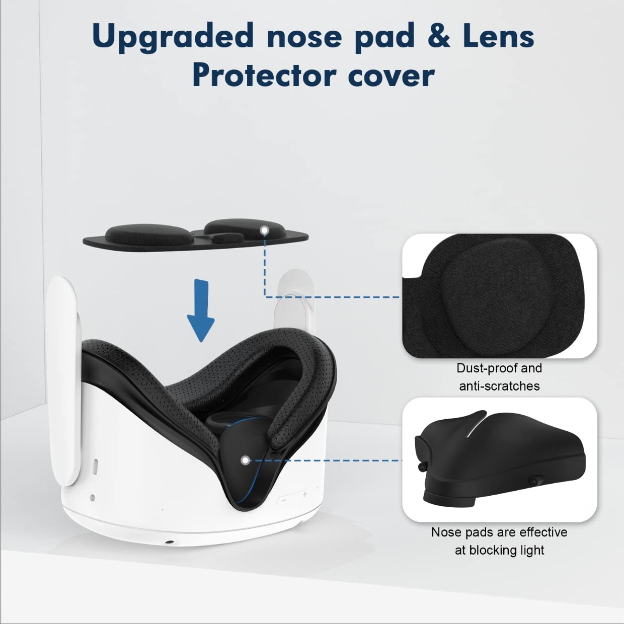 M Amvr Face Pad Compatible With Quest 2 Accessories, Face Pad Foam Replacement, With Fitness Facial Interface, Breathable Pu Fac