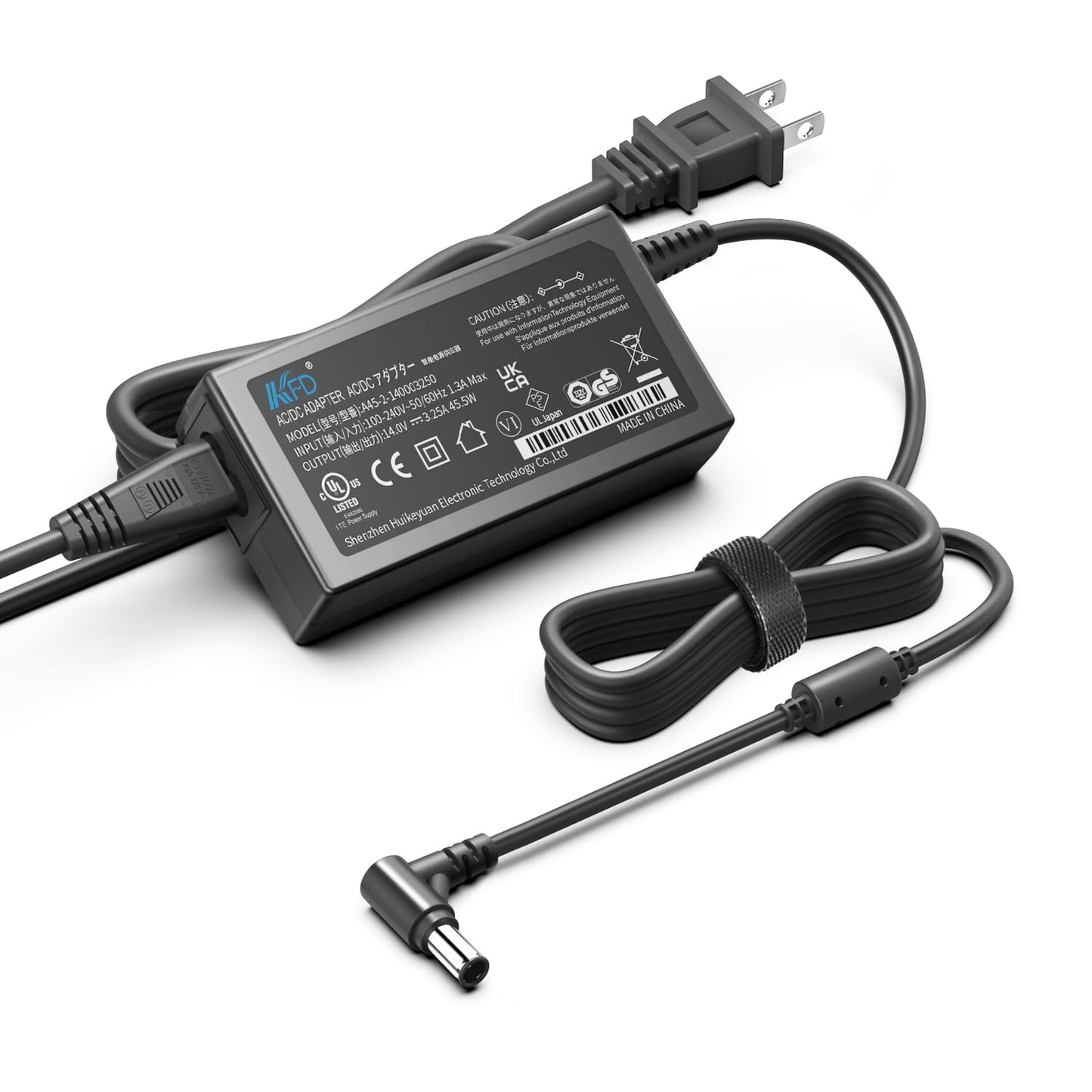 Kfd 14V Ac Dc Adapter Charger For Samsung U28E590D T24E310Nd Cf390 Cf391 Cf397 Cf396 Cf398 Cf591 Samsung Odyssey G4 G40B S25Bg40