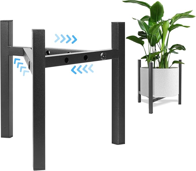 Airpark Plant Stand Indoor Adjustable, Metal Modern Plant Stands, Heavy Duty Stable Plant Pot Flower Holder Indoor Outdoor...