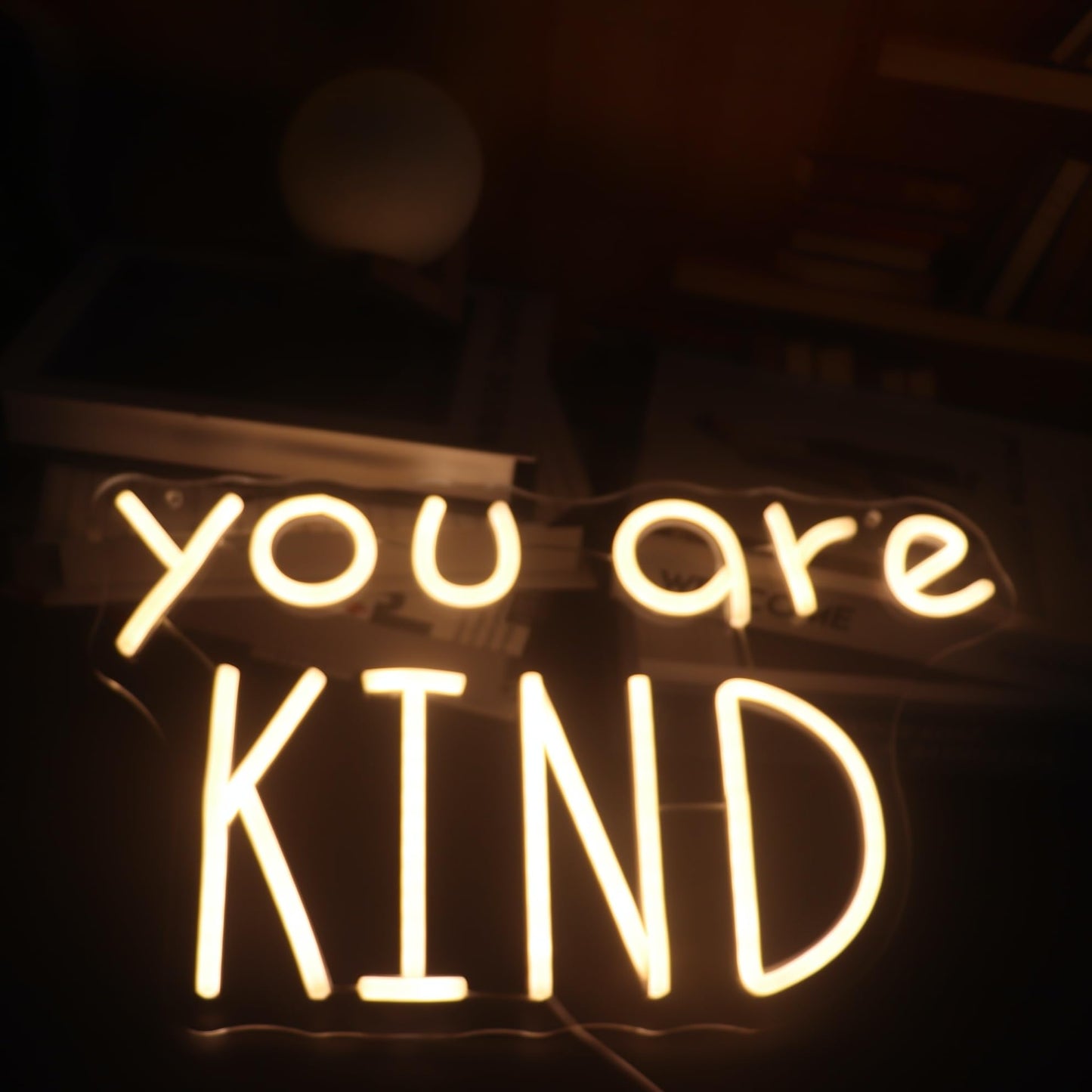 You Are Kind Neon Sign  Decorative Neon Lights For KidS Room Play Room Wall Decor Neon Light Sign  Christmas Birthday KidS Gift Thanksgiving Gift(Warm White)