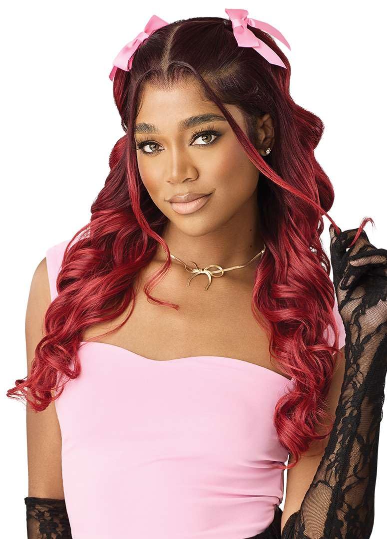 Outre Lace Front Wig -Perfect Hair Line 13X6 - True Frontal Peak Edge 706 (DRST2/ROSE BROWN)