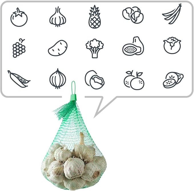 100pcs Seafood Boiling Bags with Loop-Style Closures, Plastic Reusable Reusable Nylon Mesh net, Mesh Produce Bags, Mesh Onion Bags, Fruit and Vegetable Produce Bag