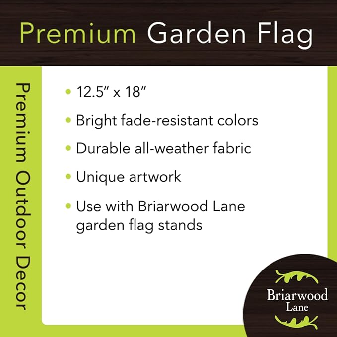 Briarwood Lane Winter Wreath Monogram Letter R Garden Flag