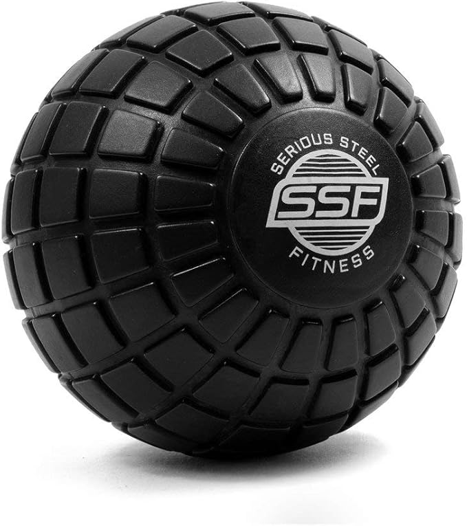 SERIOUS STEEL FITNESS 5" Foam Massage Ball - Deep Tissue Muscle Knot Release Tool - Back, Legs, Shoulders, and More (5" In...