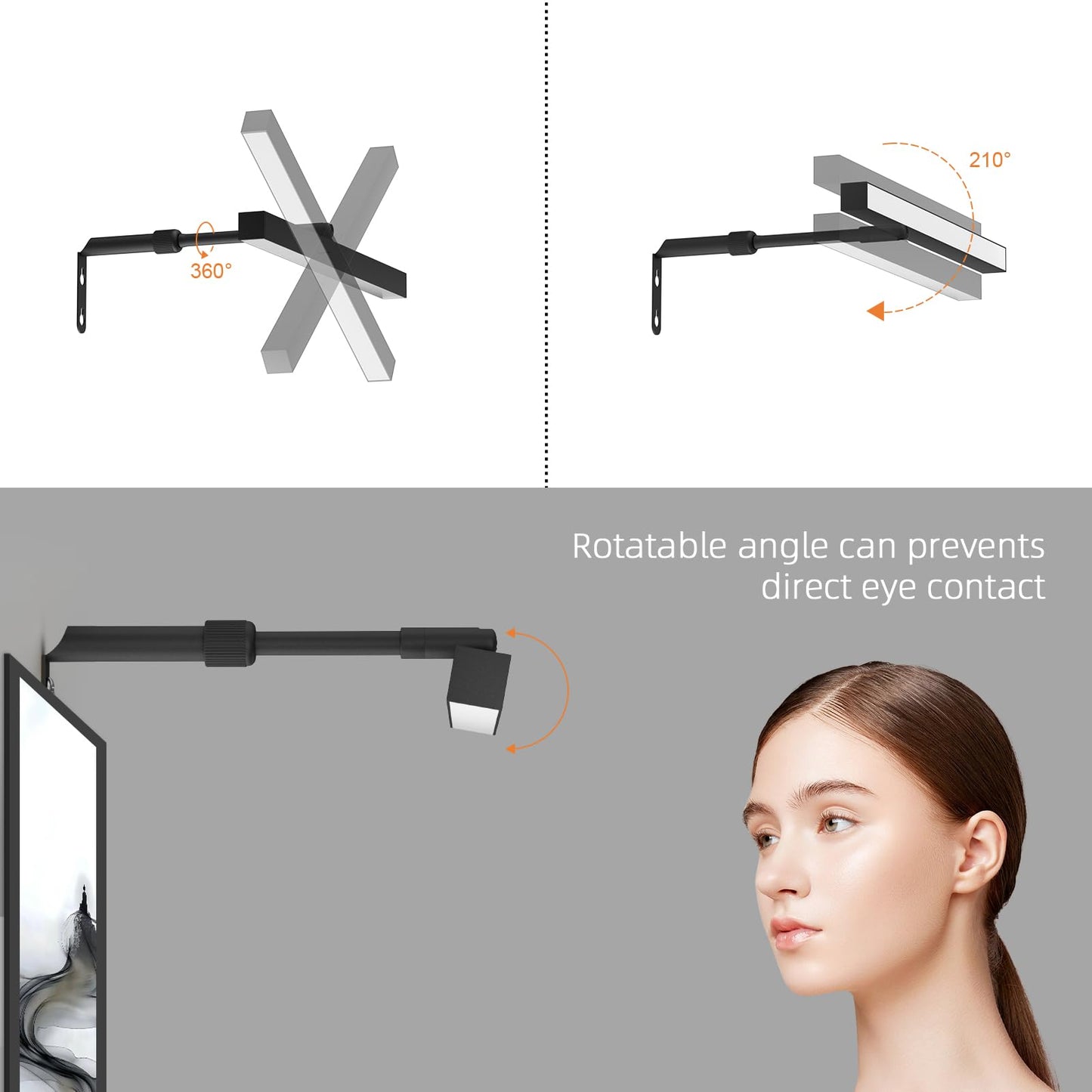 Coinmit 4W Plug In Picture Light For discomfort-reducingtings With Remote Control  12 Led Art Display Lighting For Gallery  Dartboard  Artwork  Black Wall Mounted Picture Frame Light