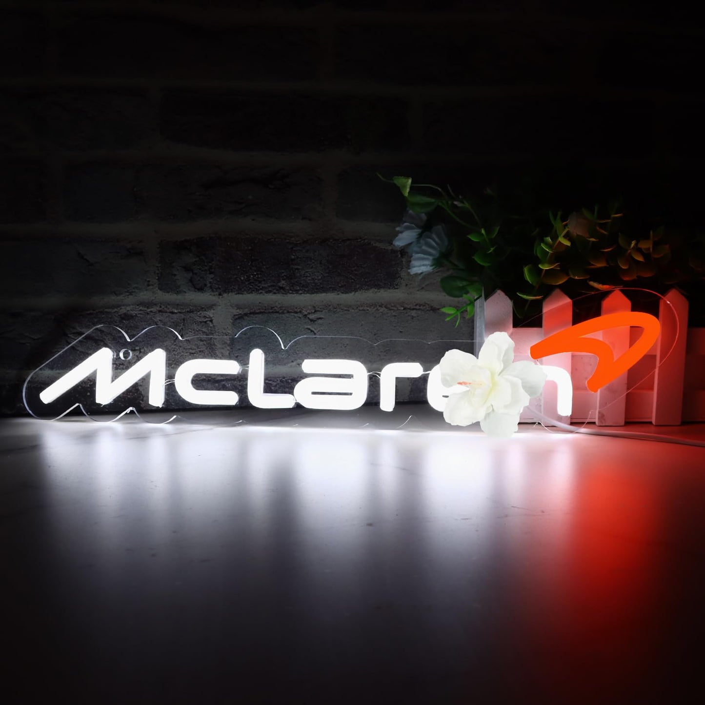 Wonderfullife Car Logo Neon Sign For Garage Decor Led Lights For Bar Or Man Cave Unique Car Enthusiast Gift Bright And Eye-Catching Wall Art.