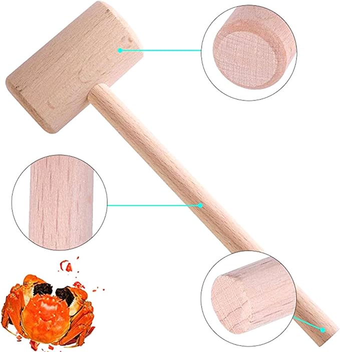 19-Piece Stainless Steel Crab & Lobster Tool Set - Professional Shellfish Crackers with Mallets, Forks, Scissors & Storage Pouch - Seafood Shelling Kit for Home & Restaurants